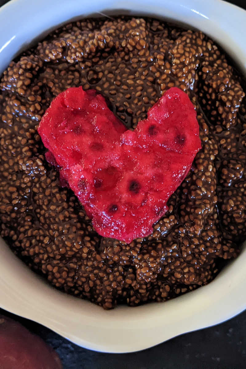 Enjoy the Abuelita chia pudding recipe, when you combine these flavors of Mexico in one tasty chocolate, chia and prickly pear dessert. 