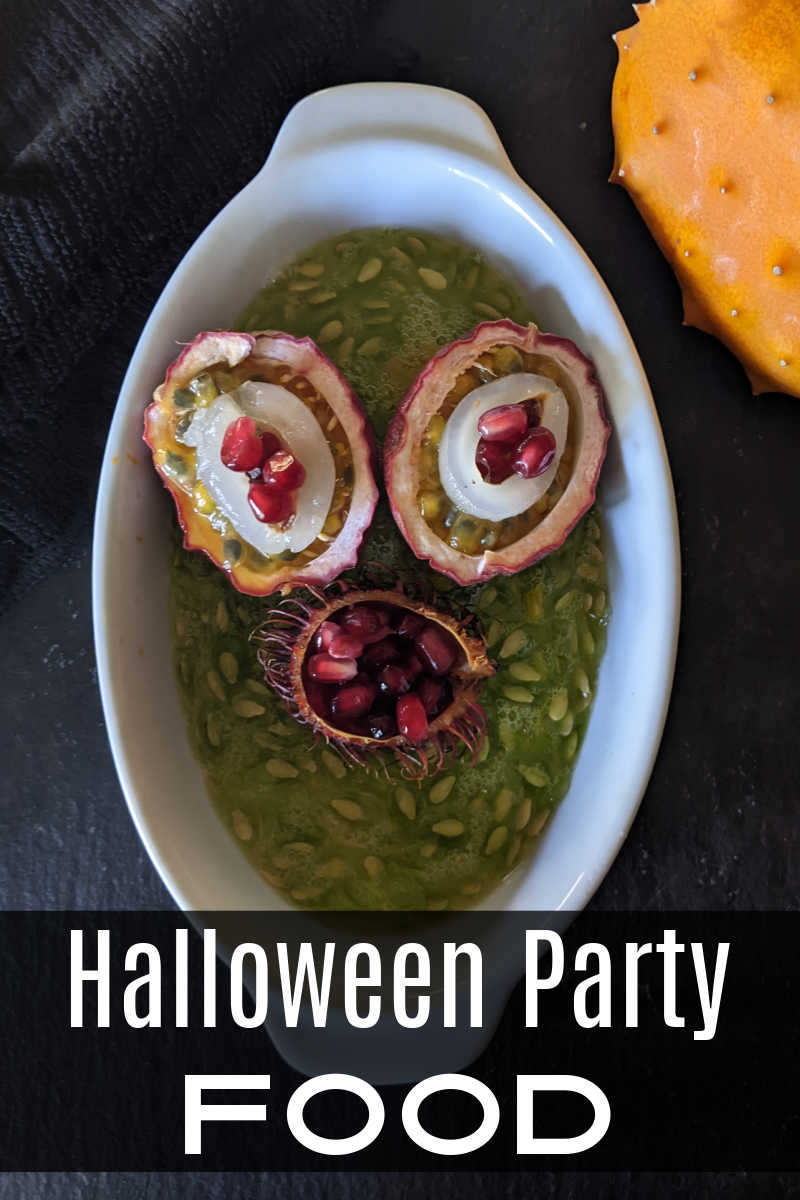 Oozing zombie eyeballs are perfect to serve for a Halloween party, since they are scary looking but also taste delicious.