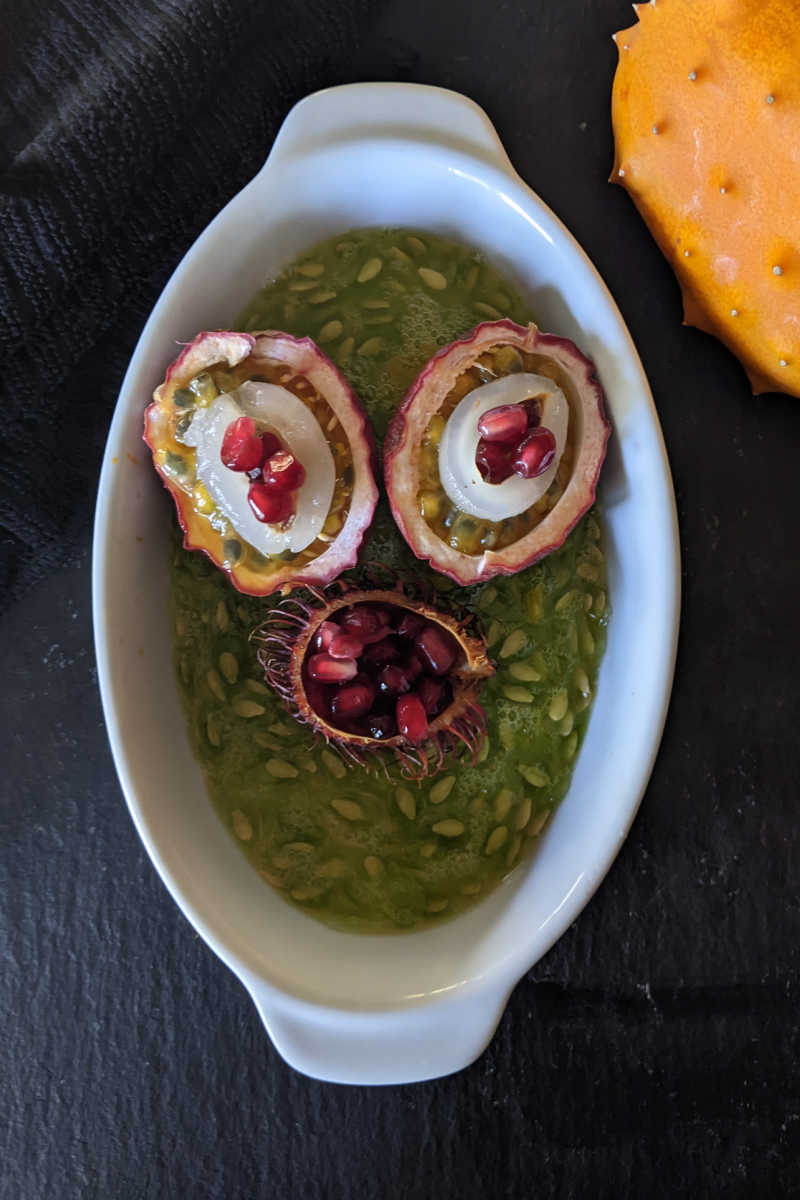 Oozing zombie eyeballs are perfect to serve for a Halloween party, since they are scary looking but also taste delicious.