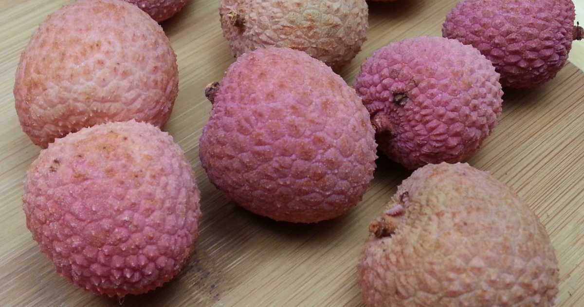 tropical lychee fruit