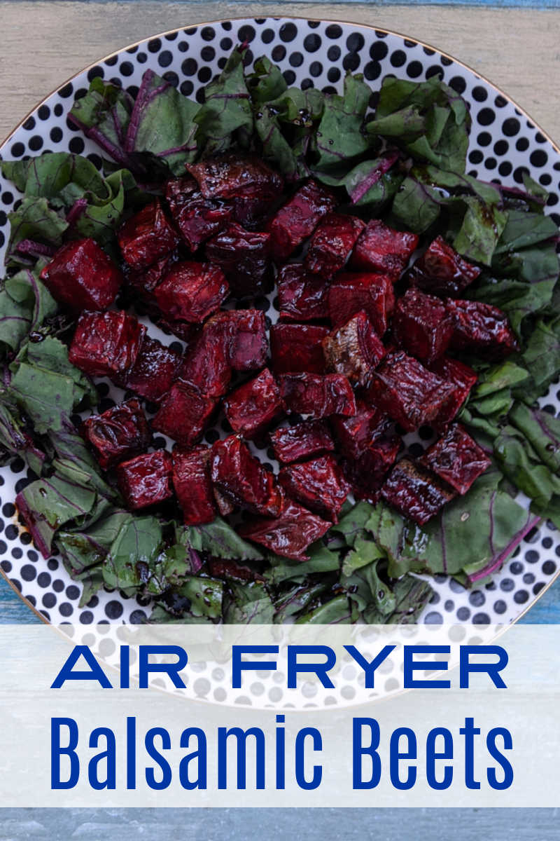 Air fryer beets are absolutely delicious, especially when this easy side dish is drizzled with thick, dark balsamic vinegar. 