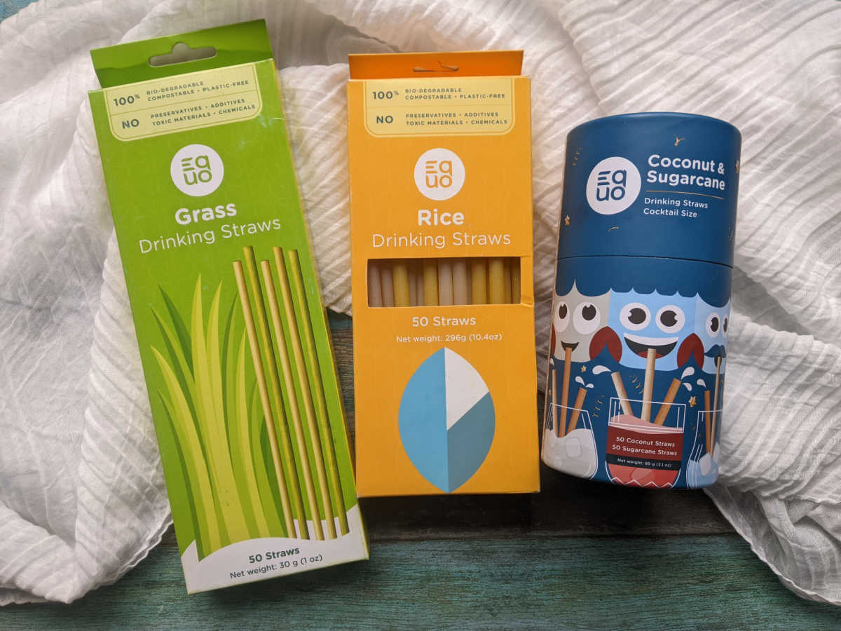 assorted eco friendly straws