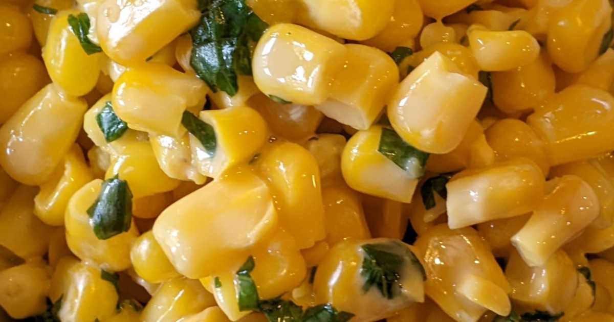 close up cheesy corn