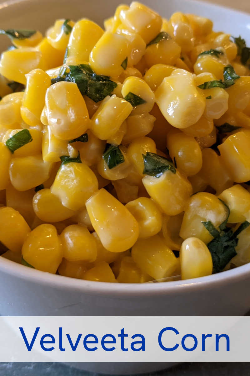 Enjoy cheesy Velveeta corn made in the microwave, when you want to throw together an easy side dish at the last minute. 