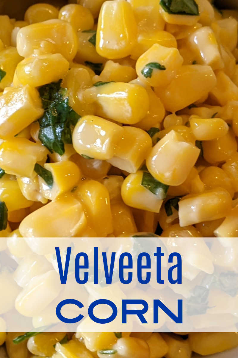 Enjoy cheesy Velveeta corn made in the microwave, when you want to throw together an easy side dish at the last minute. 