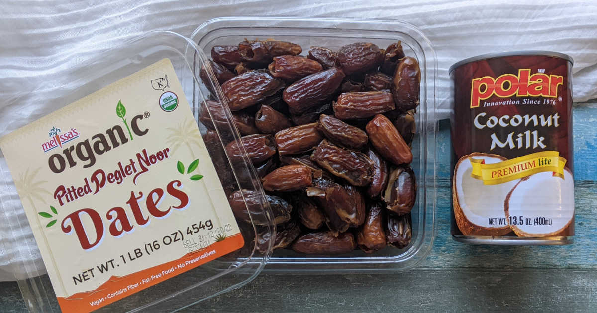 vegan date shake ingredients