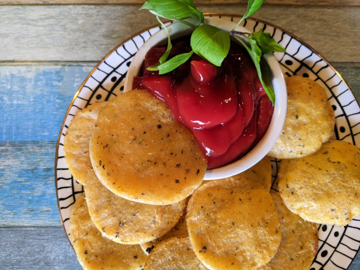 dipping air fryer polenta