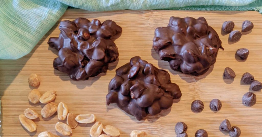 Chocolate Dry Roasted Peanut Clusters Mama Likes To Cook