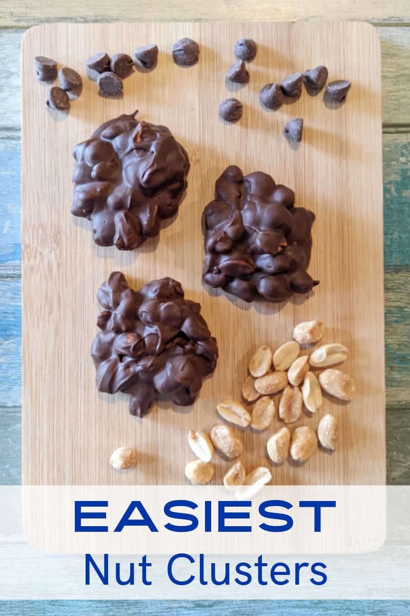 It is quick and easy to make chocolate dry roasted peanut clusters, when you follow my 2 ingredient recipe and simple instructions. 