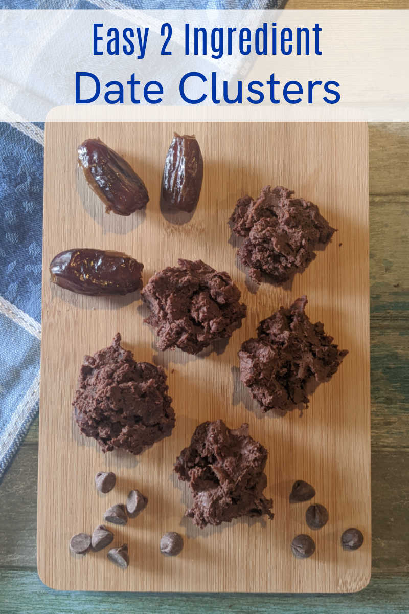 Homemade chocolate date clusters are delicious, and they are easy to make with just two simple ingredients and a microwave oven. 