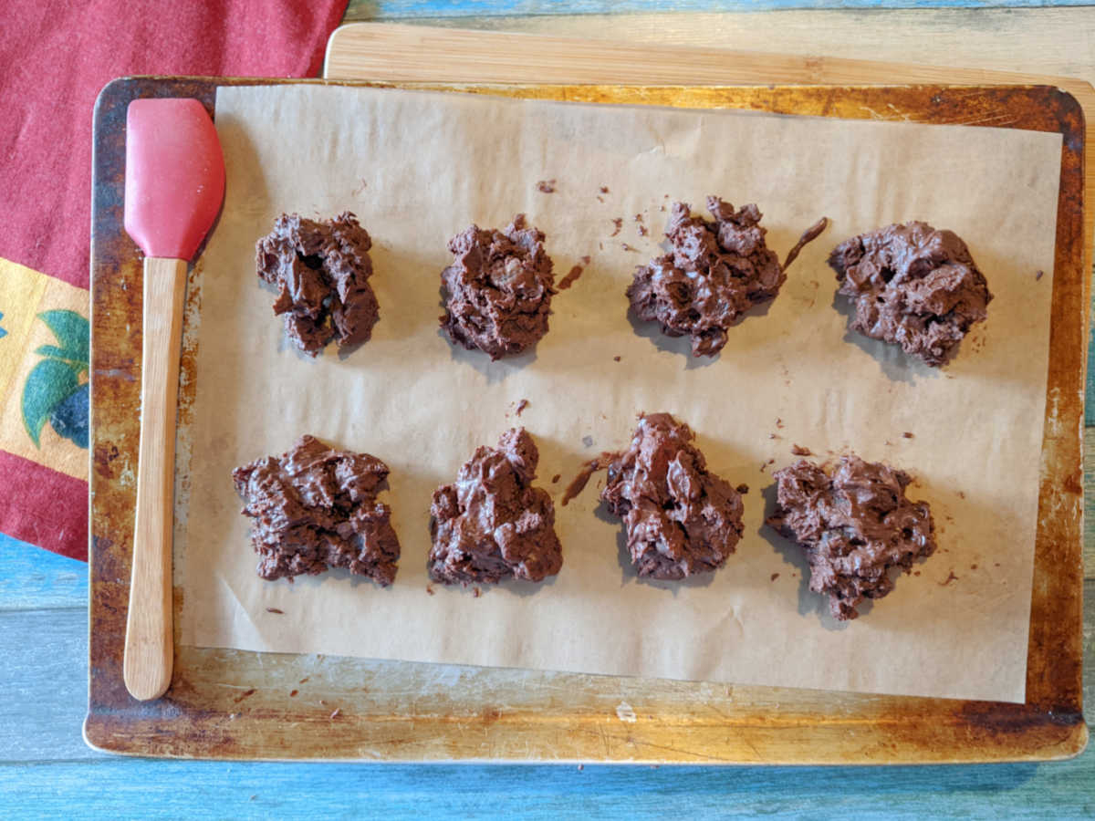 ginger clusters on parchment paper