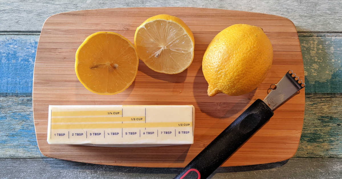ingredients for lemon butter