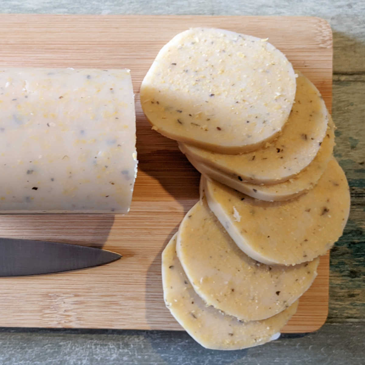 sliced polenta