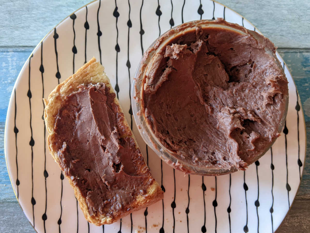 toast and chocolate butter