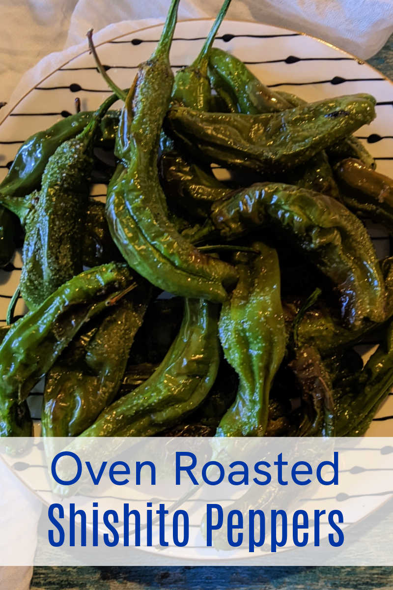 You can order blistered peppers at restaurants, but it is also very easy to roast shishito peppers in the oven at home. 