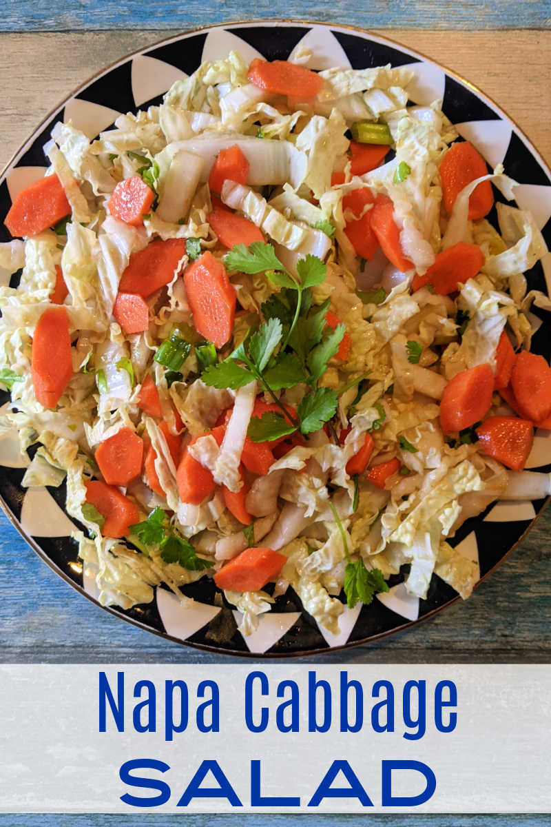 A napa cabbage salad is delicious and simple to make, even when you toss it in your own homemade sesame oil dressing. 