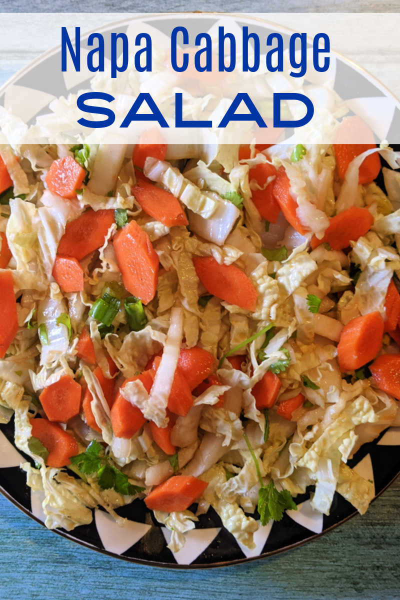 A napa cabbage salad is delicious and simple to make, even when you toss it in your own homemade sesame oil dressing. 