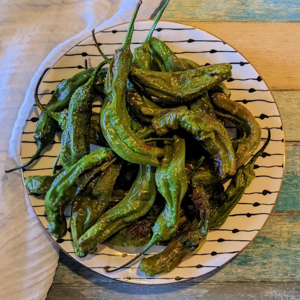 Simple & Spicy Oven Roasted Shishito Peppers in Minutes Mama Likes To Cook