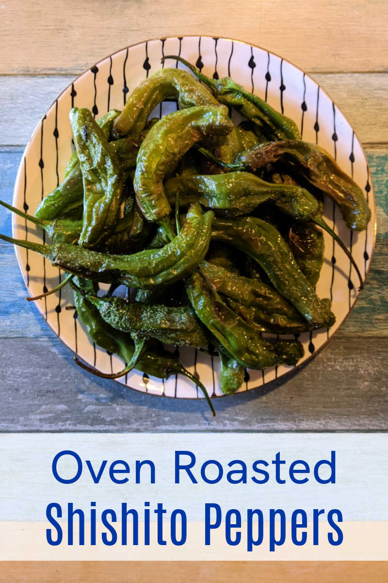 You can order blistered peppers at restaurants, but it is also very easy to roast shishito peppers in the oven at home. 