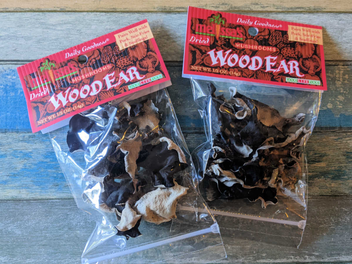 packaged wood ear mushrooms
