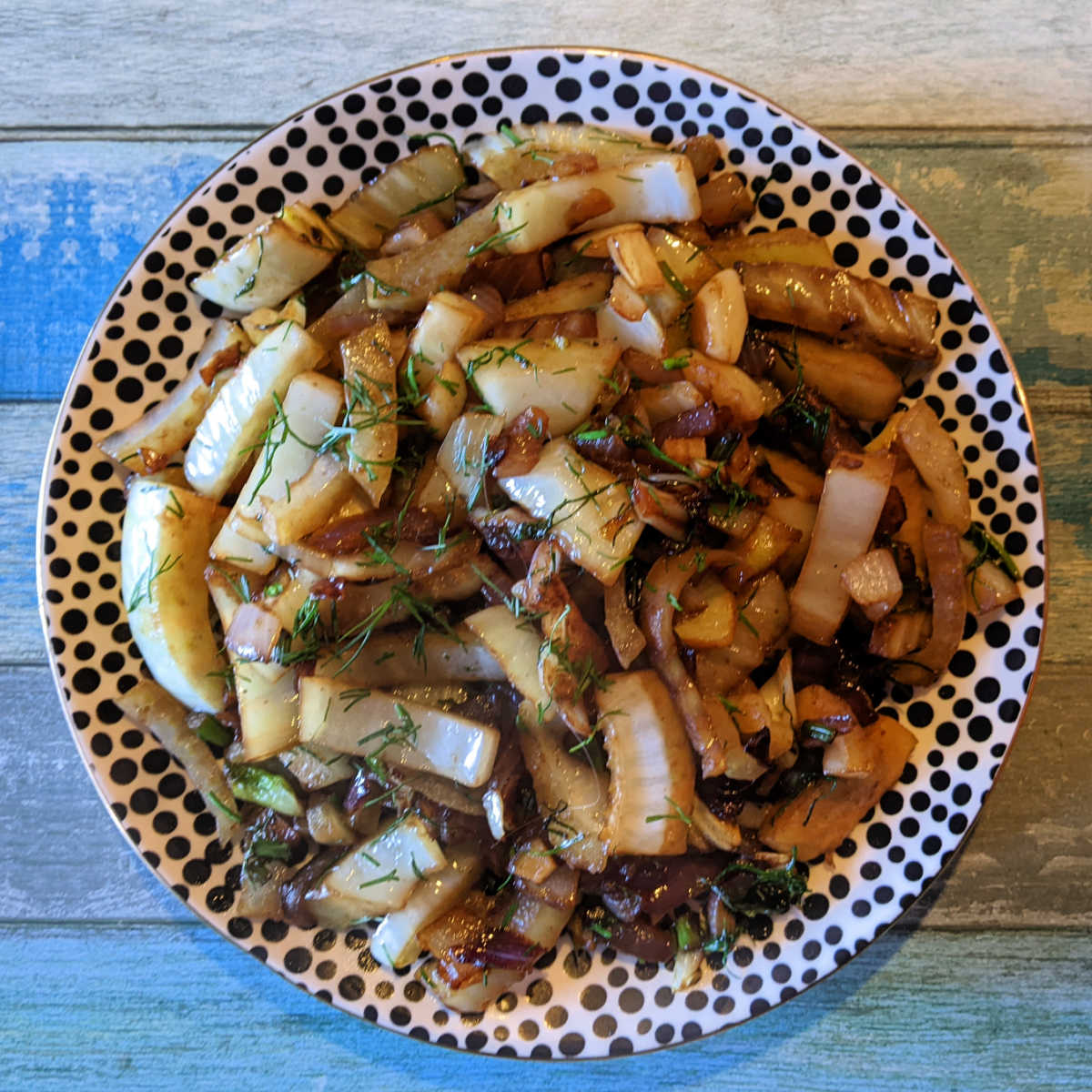 skillet fennel vegetable side dish