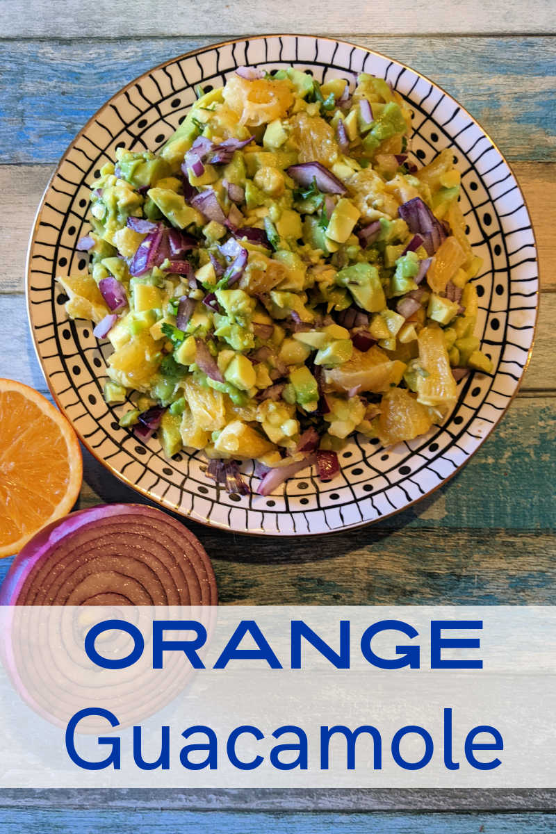 Fresh orange guacamole is absolutely delicious, when you make it with chunks of orange instead of just the juice. 