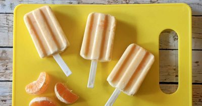 feature tangerine yogurt popsicles