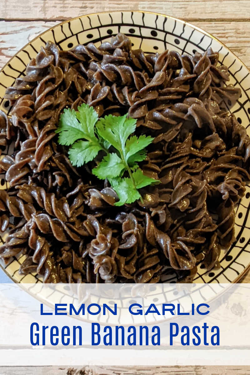 This green banana pasta recipe with lemon and garlic is delicious, and I don't even notice that the pasta is gluten-free. 