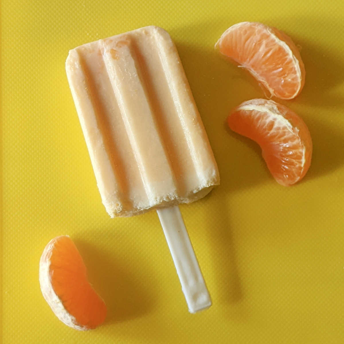 tangerine yogurt popsicle