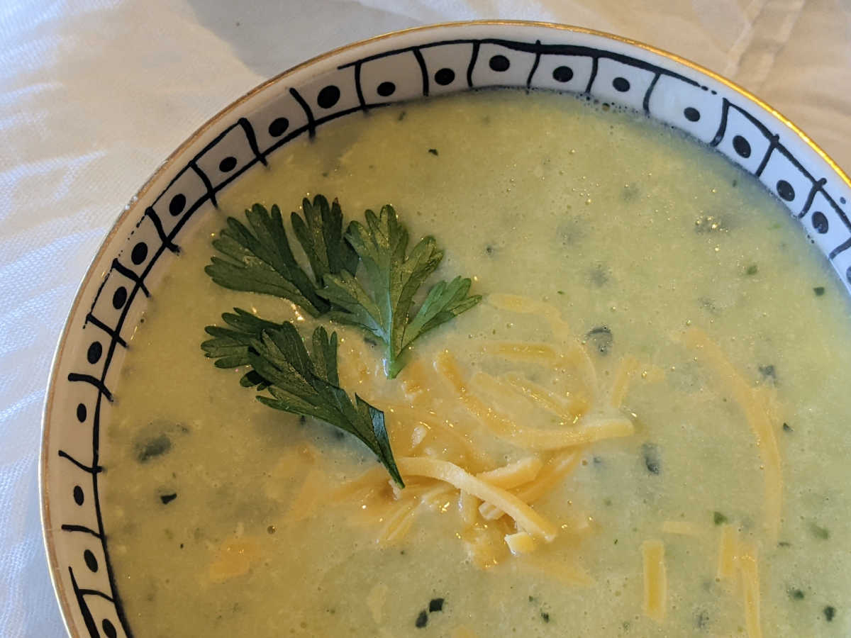 cheesy zucchini soup recipe