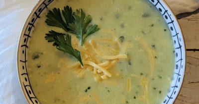 quick cheesy zucchini soup recipe