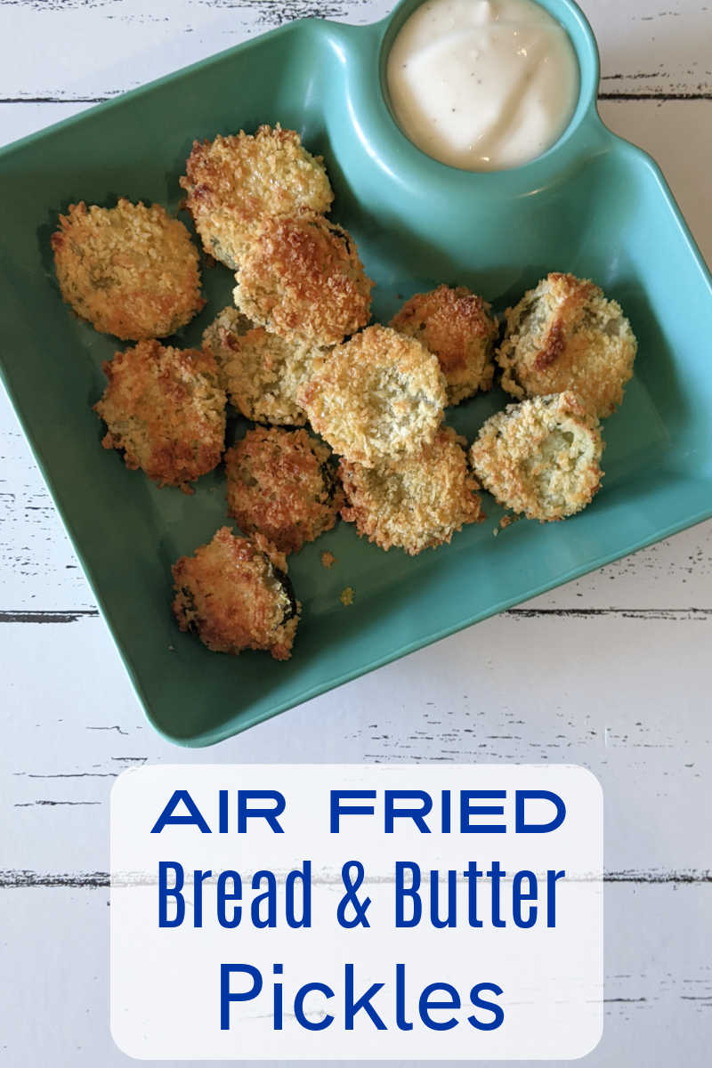 These air fried bread and butter pickles are the perfect snack or appetizer. They're easy to make and only require a few simple ingredients.