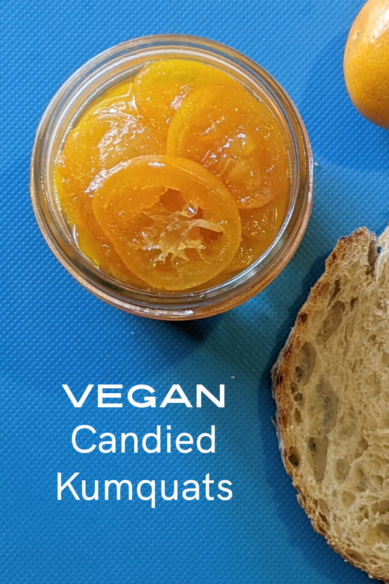 Make this easy vegan candied kumquats recipe for a sweet treat that is bursting with the taste of fresh citrus.