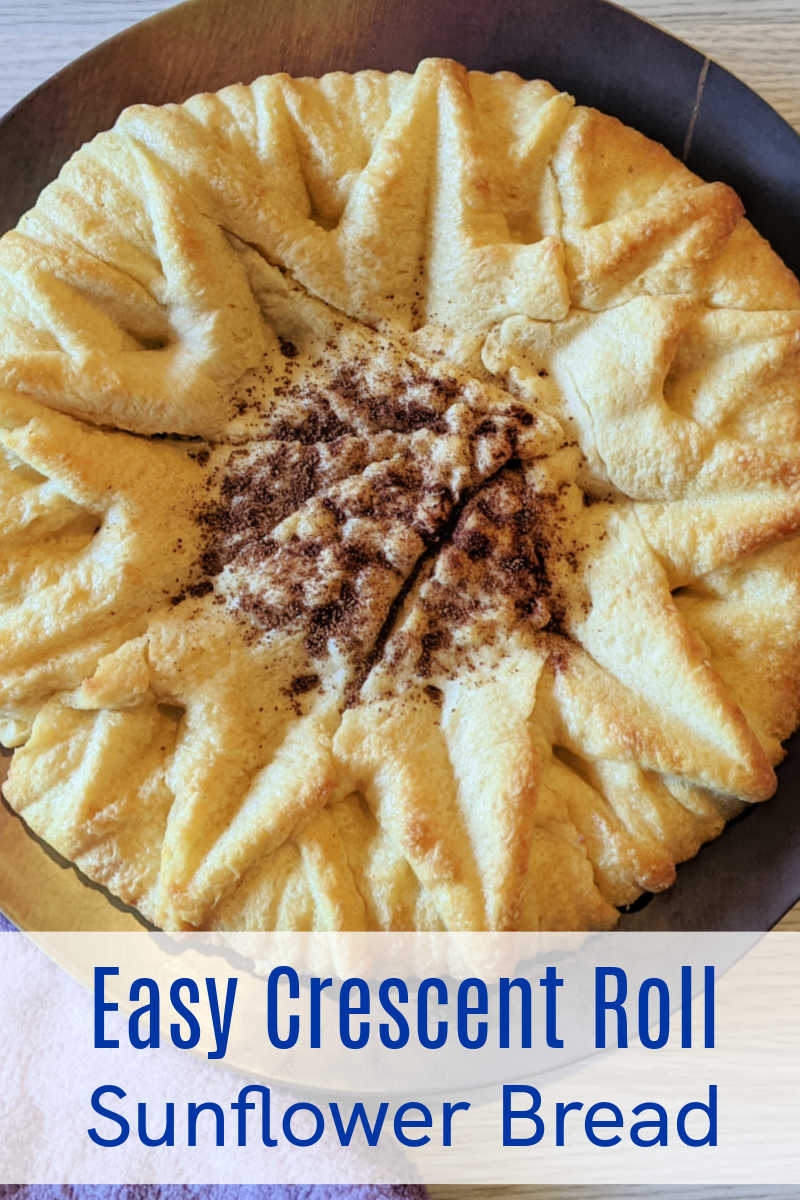Sunflower crescent roll bread is a delicious and easy-to-make bread that is shaped like a flower and is perfect for any occasion.