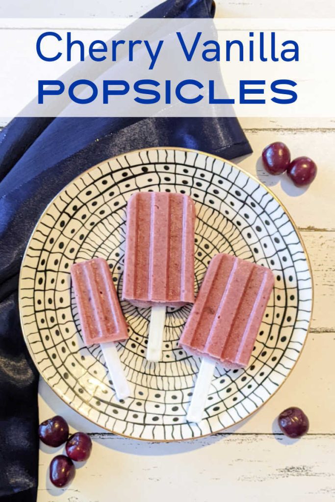 Easy Creamy Cherry Vanilla Popsicles Recipe Mama Likes To Cook