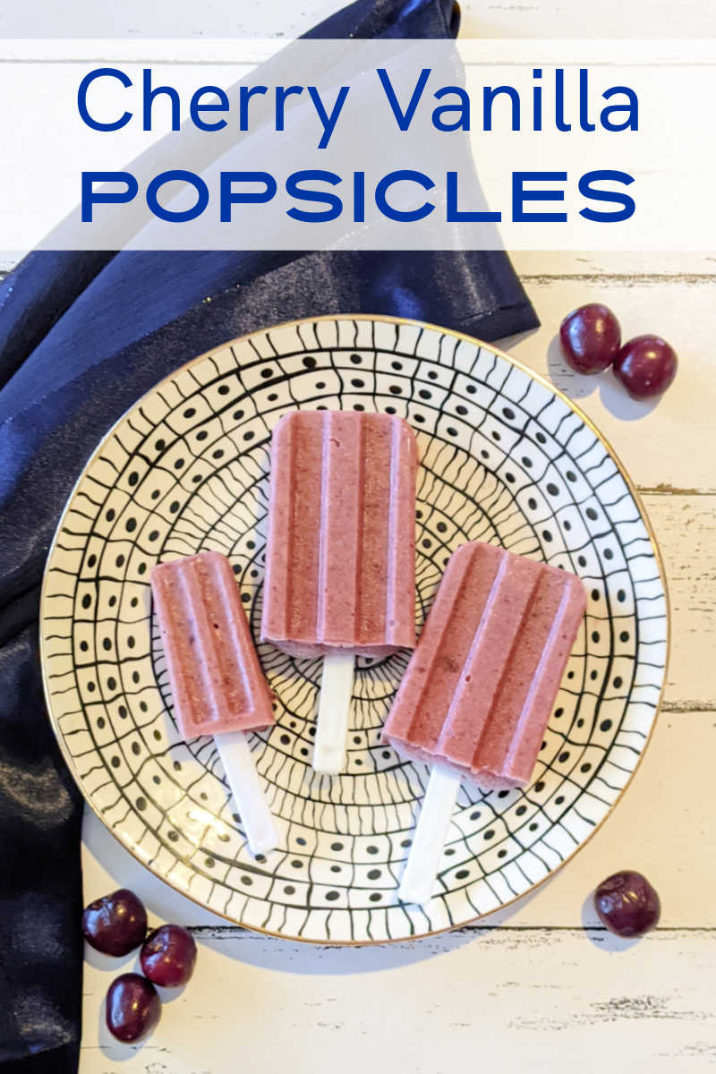 Make refreshing and delicious cherry popsicles with this easy vegan recipe! This recipe uses fresh or frozen cherries, coconut milk, agave nectar, and vanilla extract.