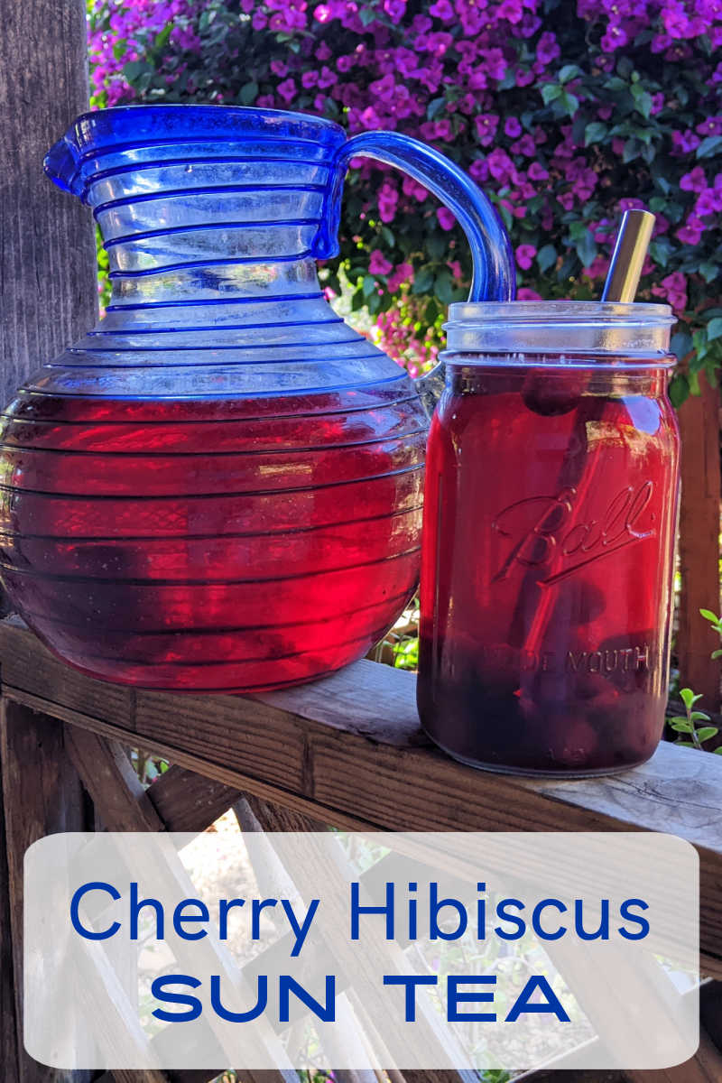 homemade hibiscus cherry tea
