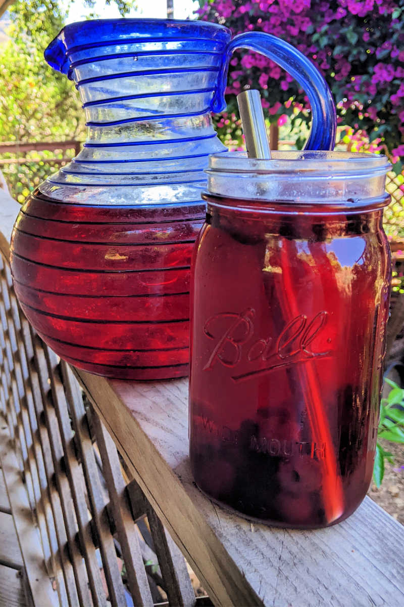 Cherry Hibiscus Sun Tea Recipe - Mama Likes To Cook