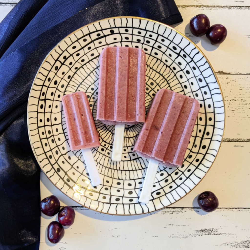 Easy Creamy Cherry Vanilla Popsicles Recipe Mama Likes To Cook