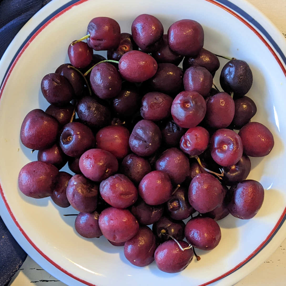 bowl of fresh cherries