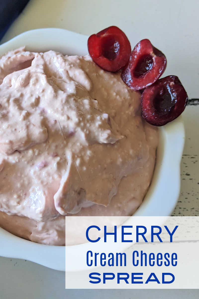 This easy and delicious cherry cream cheese spread recipe is a perfect creamy fruit topping for bagels, bread or crackers.
