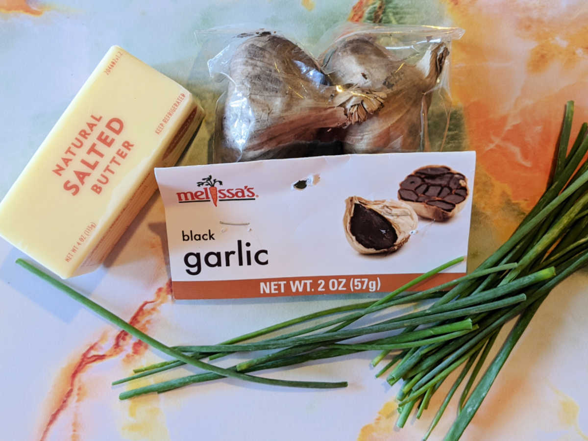 ingredients black garlic butter
