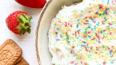 colorful funfetti dip