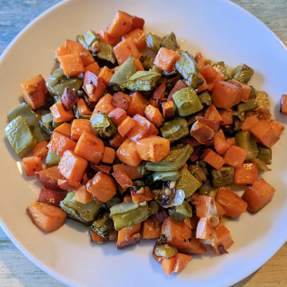 sweet potato nopal taco filling