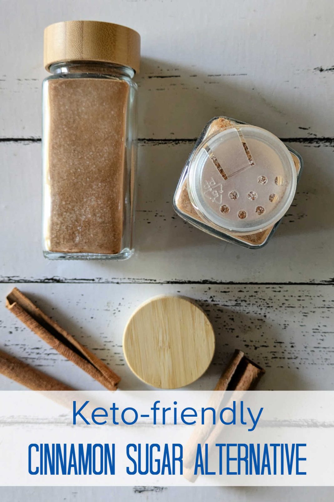 Keto-friendly Cinnamon Sugar Alternative is a quick and easy way to add a sweet, cinnamon-y flavor to your day. This recipe uses zero-calorie monk fruit sweetener, but you can also use allulose or erythritol. It is perfect for sprinkling on toast, coffee, or hot cocoa, or using in your favorite recipes.