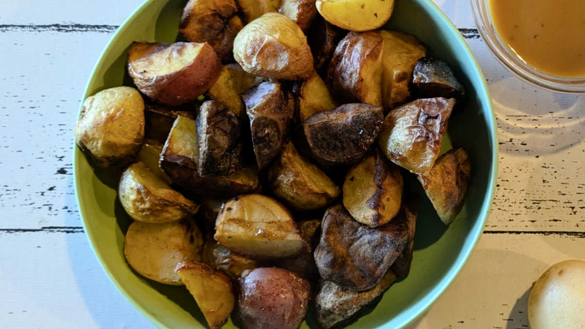 bbq potatoes cooked in air fryer