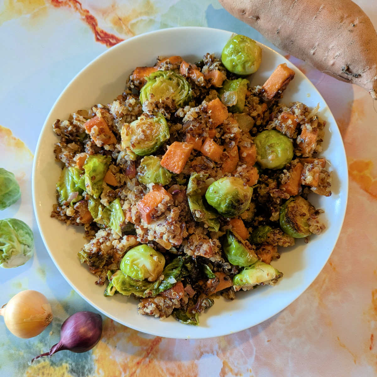 easy bbq quinoa skillet meal