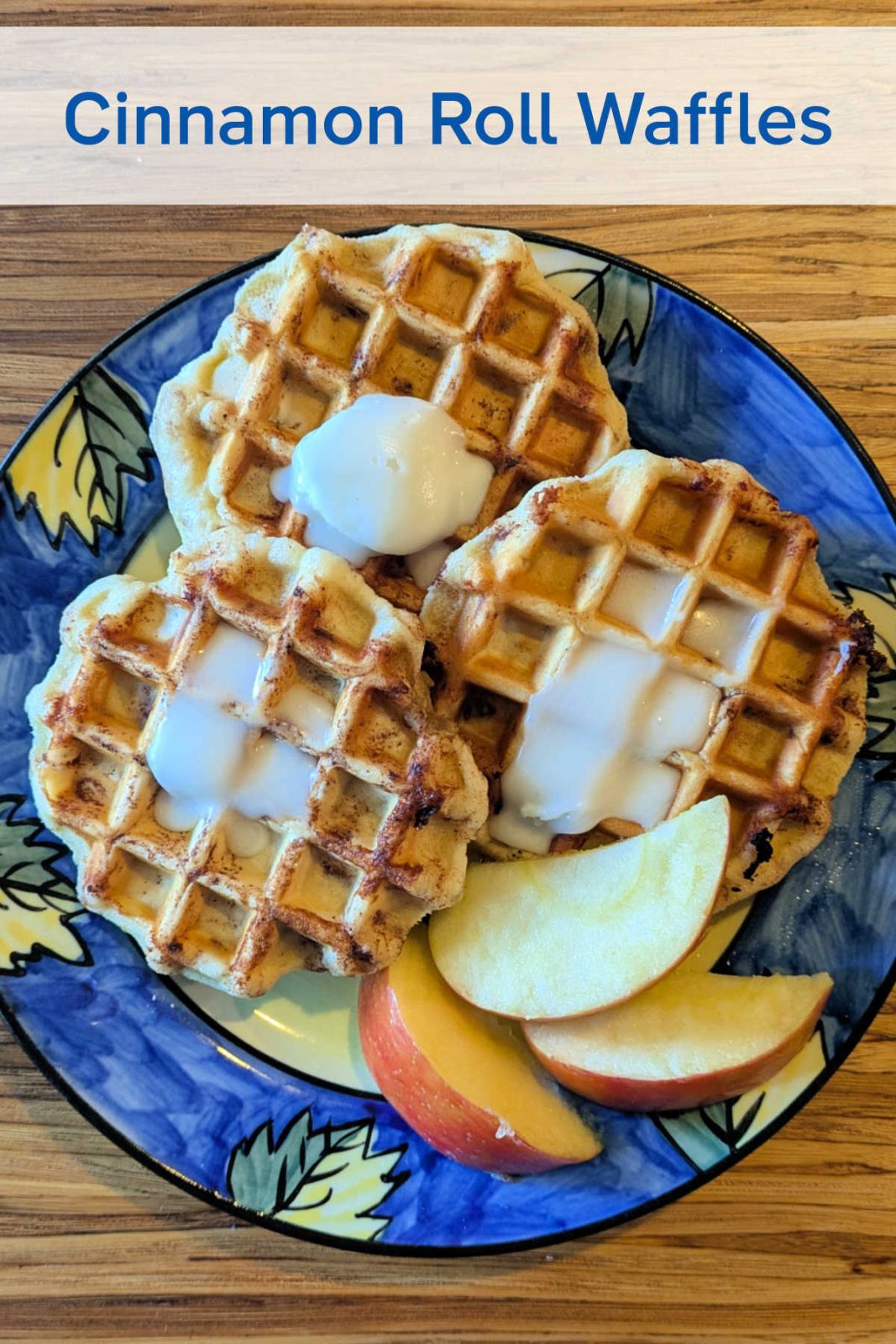 Create cinnamon roll waffles in minutes with a tube of store-bought cinnamon rolls and a mini waffle maker!