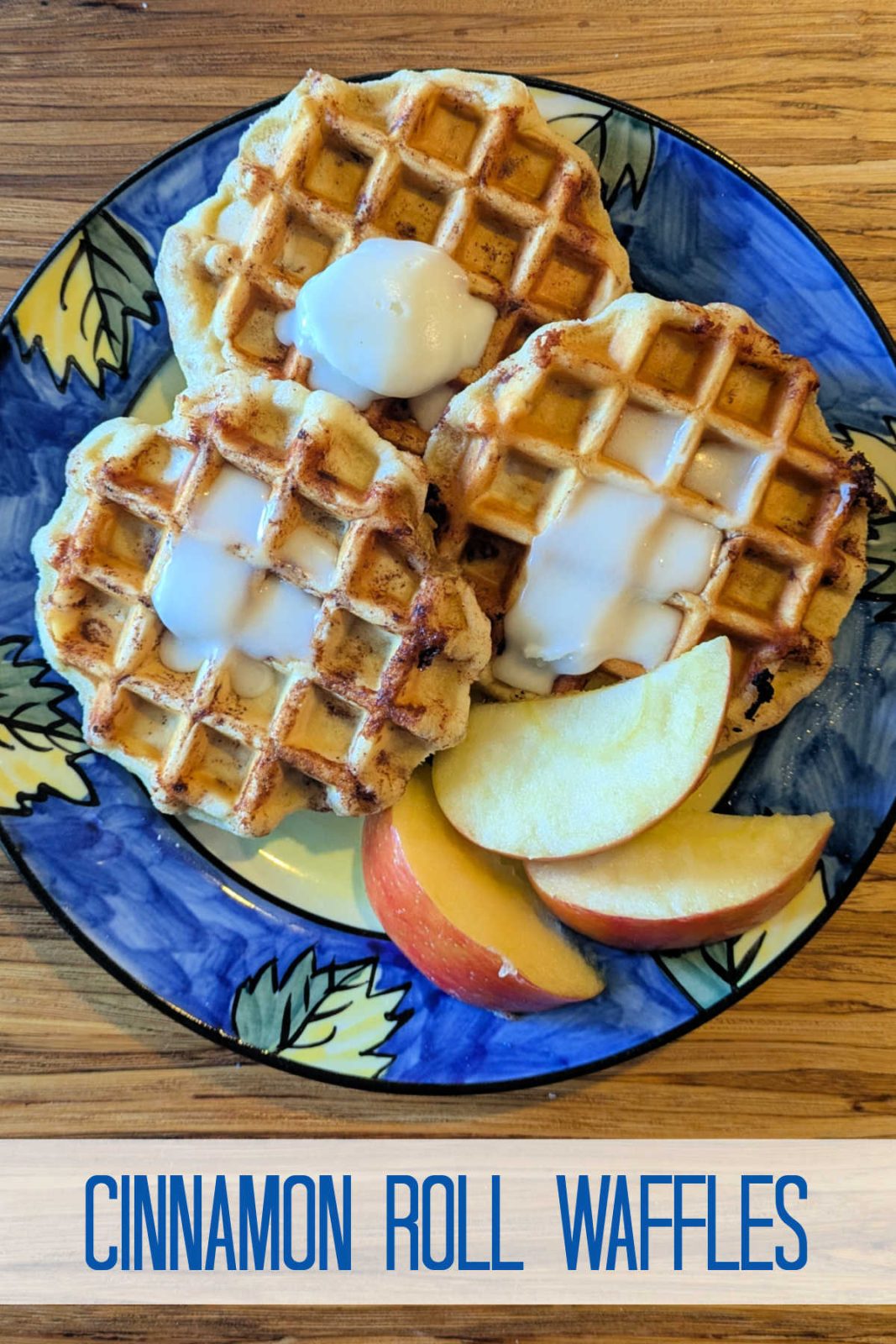 Create cinnamon roll waffles in minutes with a tube of store-bought cinnamon rolls and a mini waffle maker!