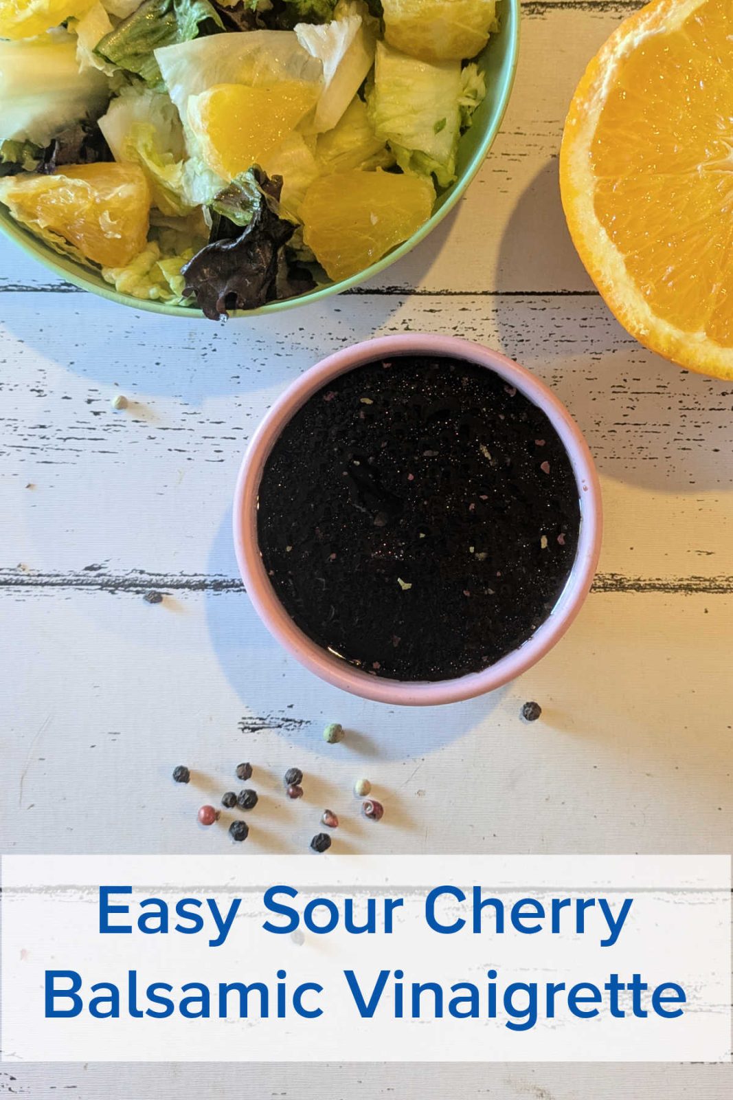 Whip up a vibrant Sweet & Tangy Sour Cherry Balsamic Vinaigrette in minutes! This easy 3-ingredient salad dressing, featuring sour cherry jam, adds a burst of flavor to any salad.